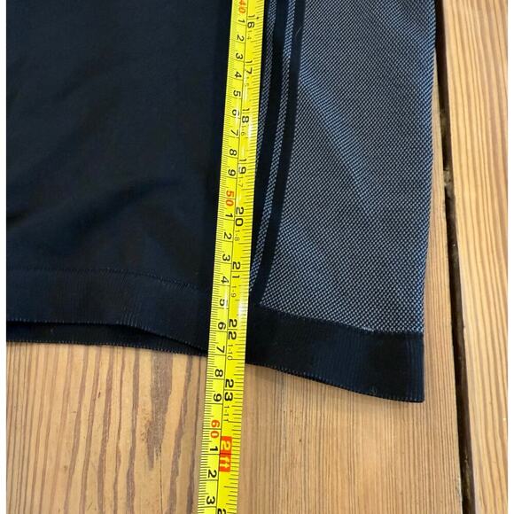 Athleta Black Gray Hooded‎ Long Sleeve Shirt Small - Picture 5 of 5